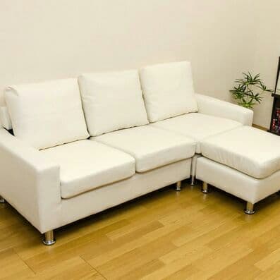 値下げ☆定価105800円！アウトレットセール　3人掛けカウチソファー