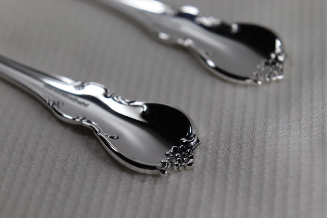 アメリカ■TOWLE社■スターリング製ティースプーン2本セット■とてもきれい¨