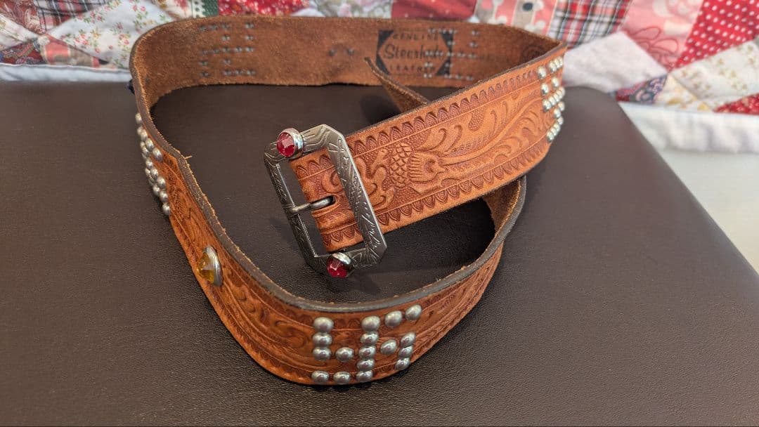 AceWesternBelts レザー ベルト スタッズ付き