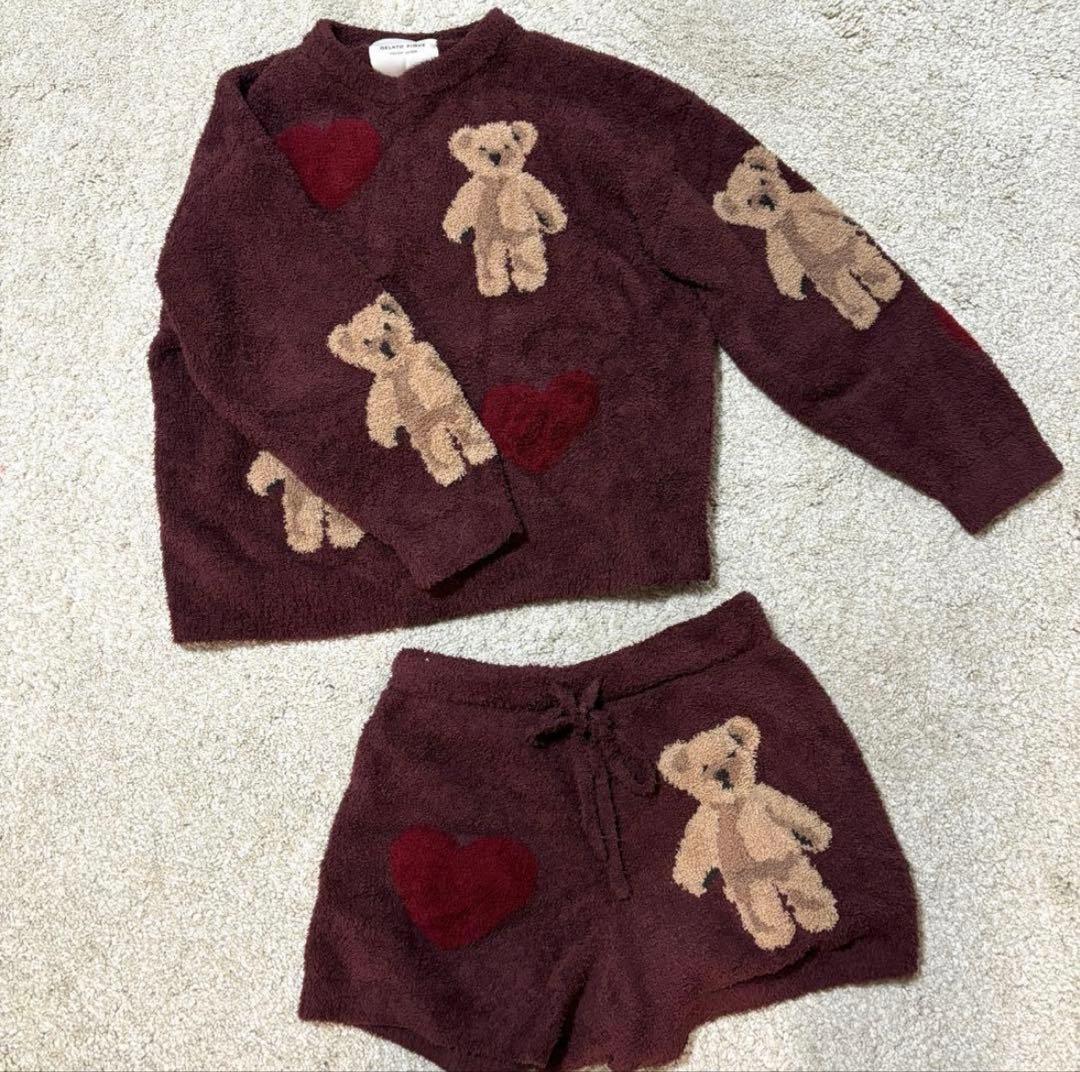 『美品』gelatopique ジェラートピケホリデーベアハートプルオーバー