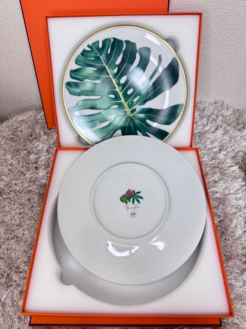 HERMES エルメス ディナープレート No1 〈パシフォリア〉新品2枚セット