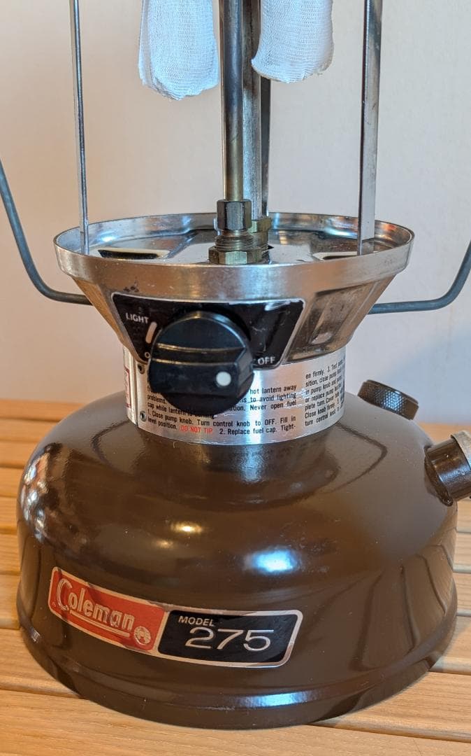 【チャ】　ビンテージ Coleman 275 ランタン ブラウン