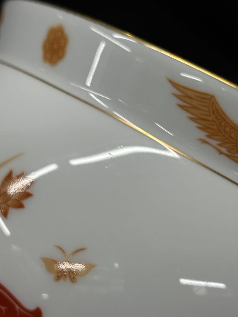 【USED】大倉陶園　大倉　四神之内　四神　朱雀　限定版　花瓶　壺