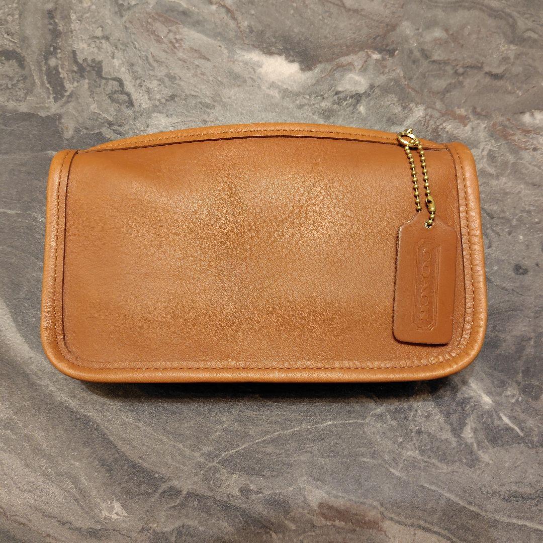 COACH レザー ポーチ ブラウン