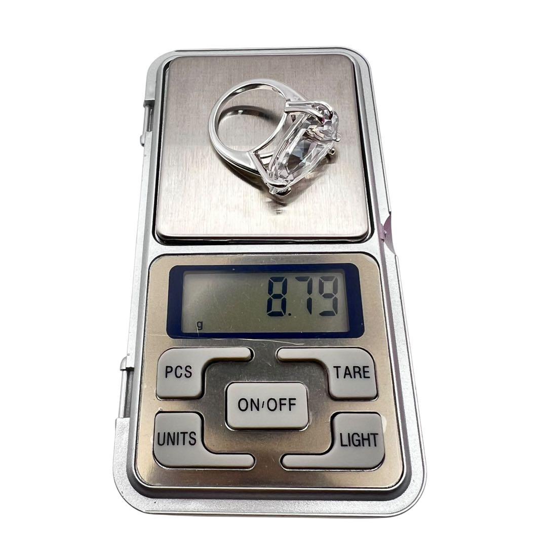 超美品✨スワロフスキー　クリスタル　ラージストーン　リング　指輪