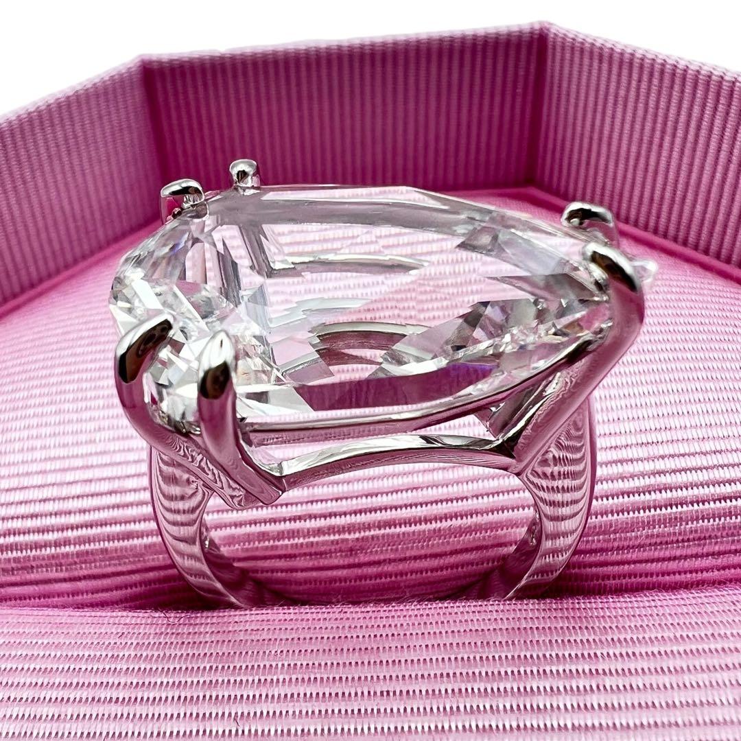 超美品✨スワロフスキー　クリスタル　ラージストーン　リング　指輪