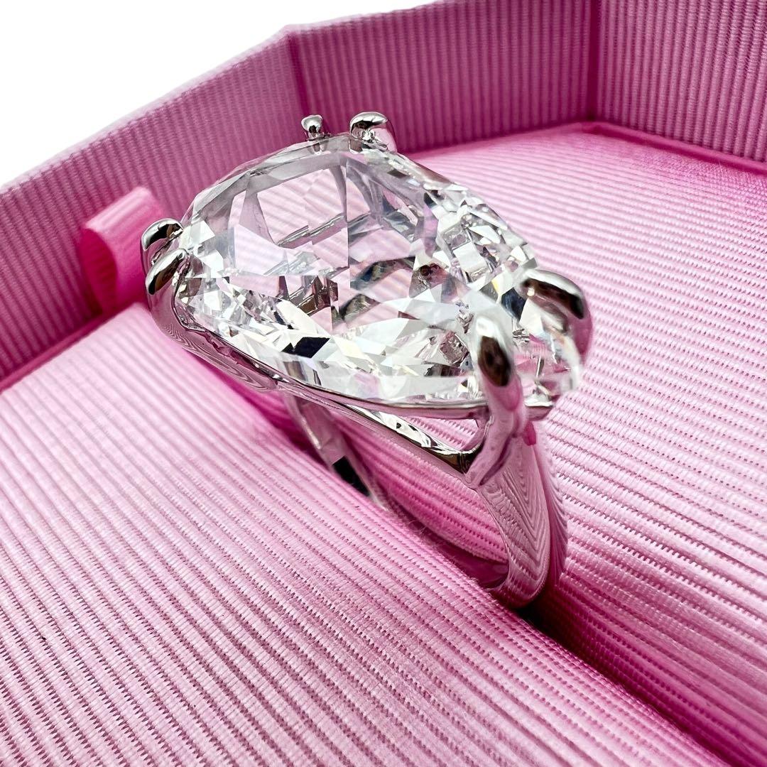 超美品✨スワロフスキー　クリスタル　ラージストーン　リング　指輪