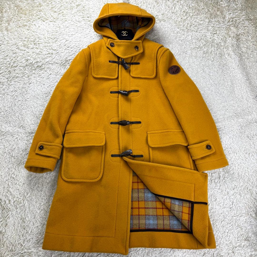 ロンドントラディション×ハンティングワールド ダッフルコート ロング丈 イエロー