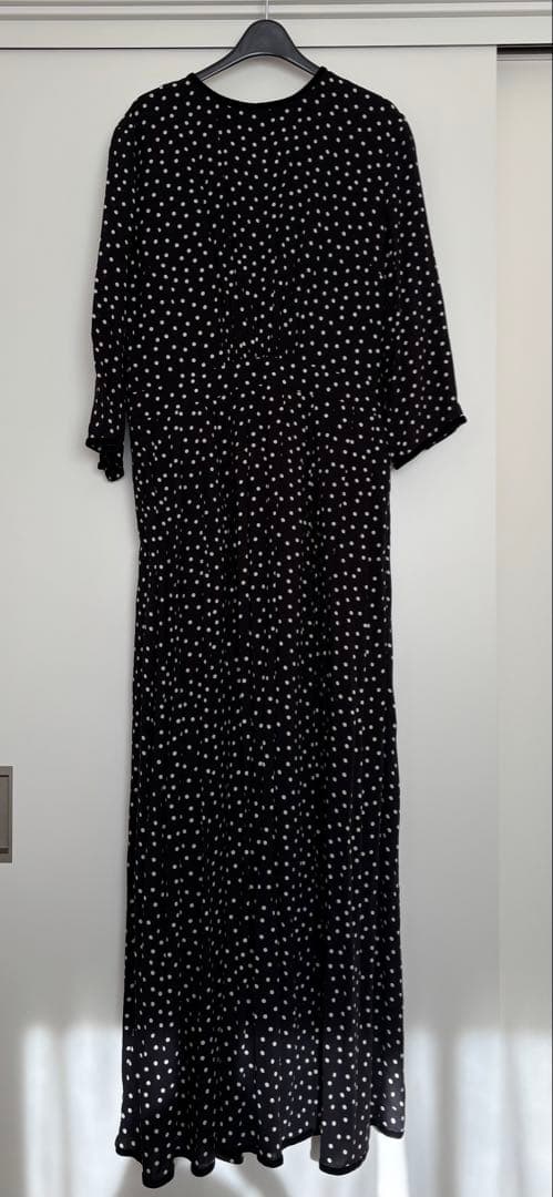 シンメ　sinme ドットロングワンピース Lサイズ