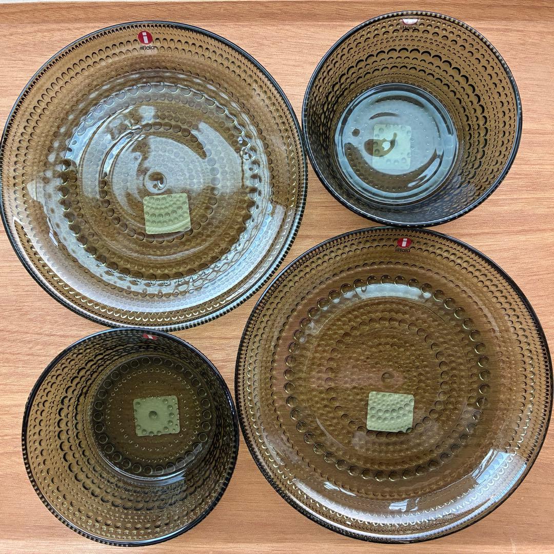 イッタラ　カステヘルミ　モスグリーン　ボウル＆プレート