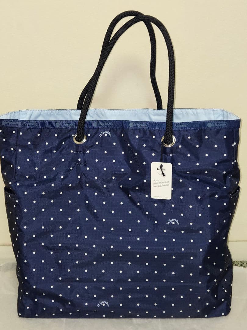 本日限定値下げ LeSportsac ネイビーブティドット トートバッグ 未使用