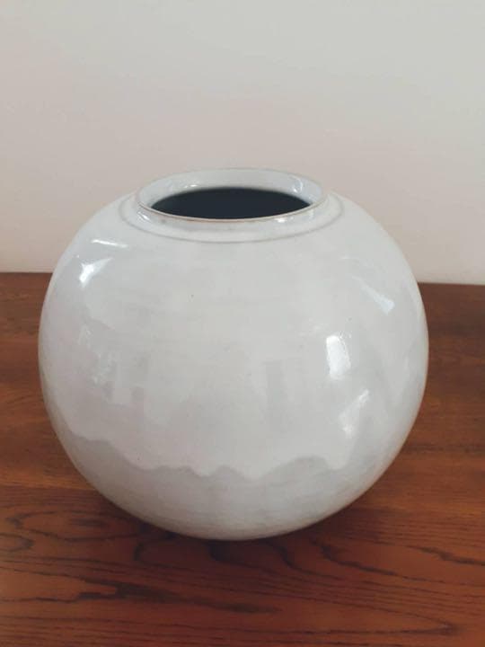 萩焼 郷川窯  壺 花瓶 永岡定夫作