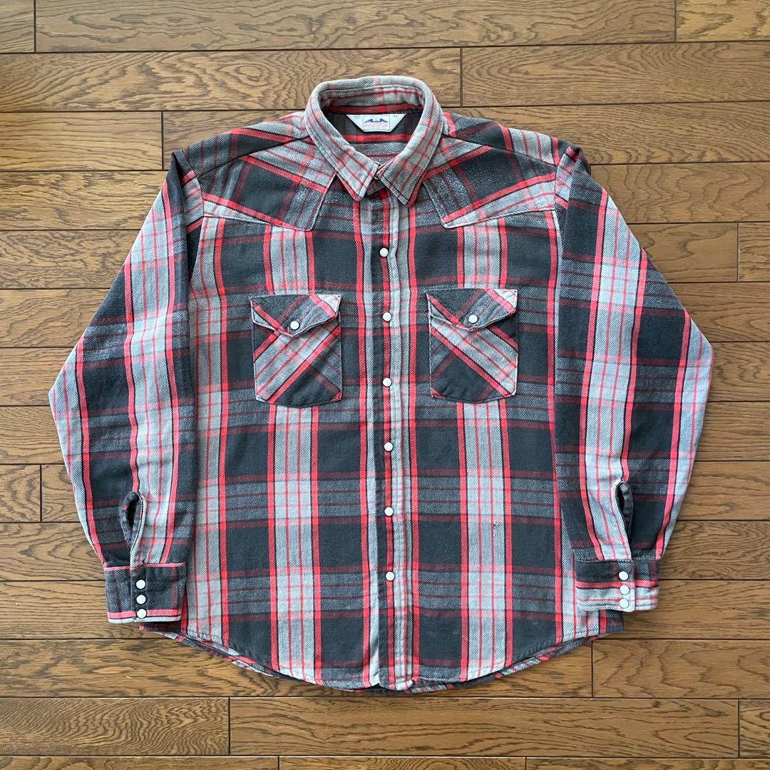 80s DAKOTA FIVE BROTHER ネルシャツ USA製 XL