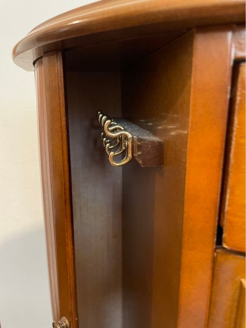 アンティーク 猫脚 ジュエリーチェスト4段　飾り棚