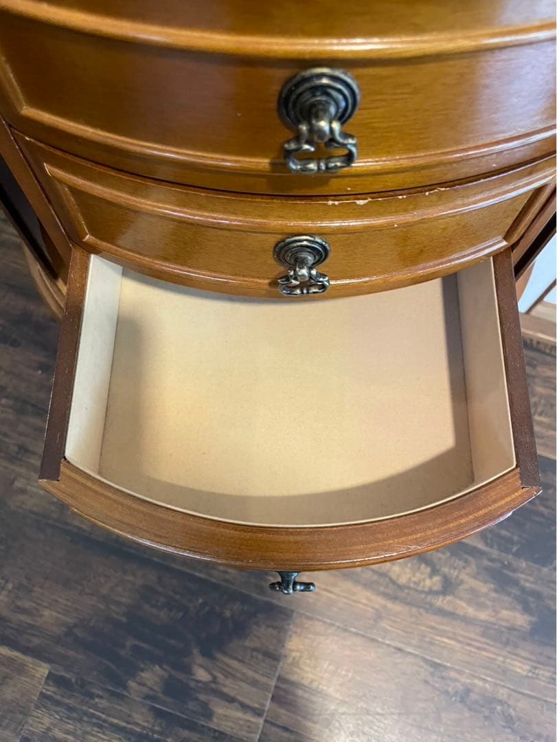 アンティーク 猫脚 ジュエリーチェスト4段　飾り棚