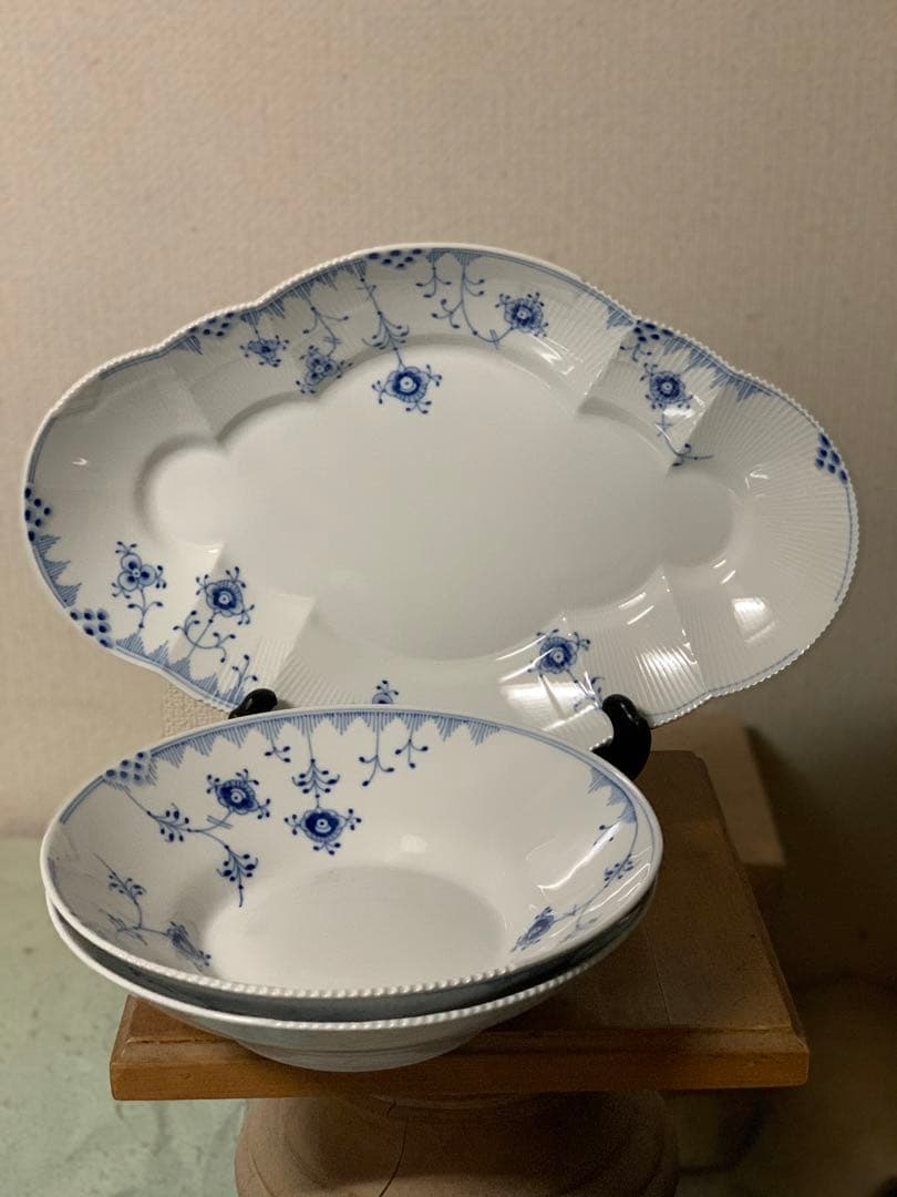 ロイヤルコペンハーゲン　ブルーエレメンツシリーズ3点セット、