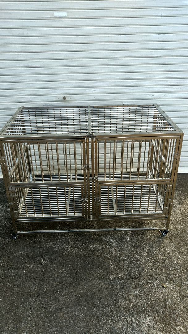 特大ケージ ステンレス製 美品(●引取り限定)