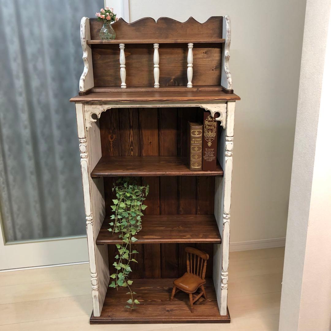 カントリー家具　シェルフ　アンティーク風