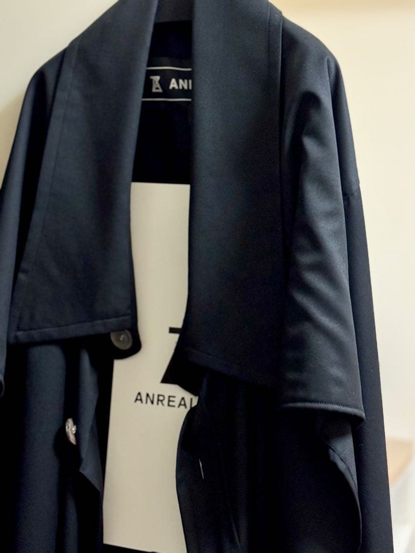 【本日限定価格】ANREALAGE ブラック オープンフロントジャケット OS