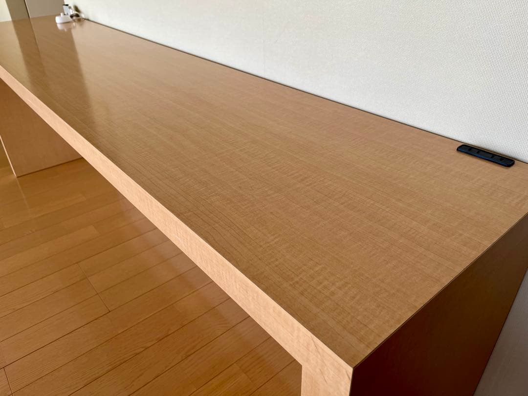 匿名送料無料 幅2m10cmナチュラルウッド シンプルデスク