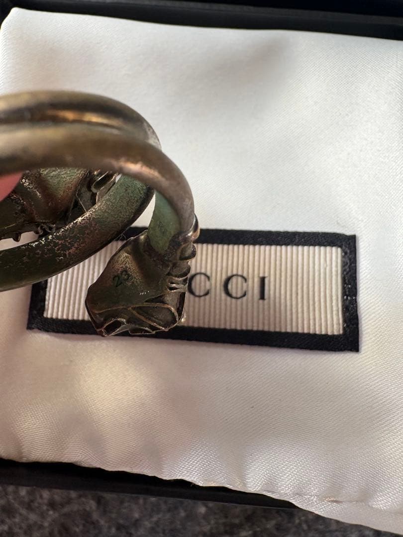 【箱・保存袋付き】GUCCI 指輪　リング　タイガーヘッド