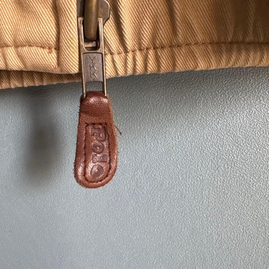 メンズ　ポロラルフローレン　 ベージュ色、ジップアップジャケット