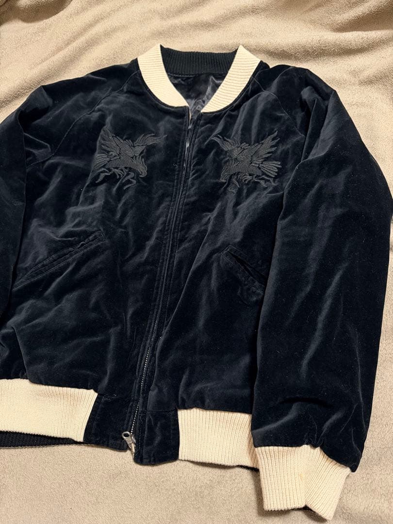 ２面用 別珍 monkey time 鷲 日本限定 スカジャン vintage