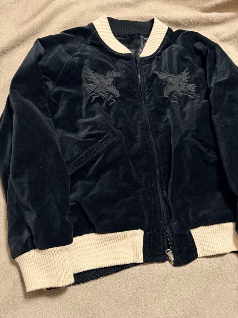 ２面用 別珍 monkey time 鷲 日本限定 スカジャン vintage