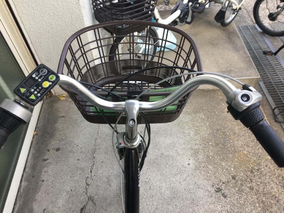 地域限定送料無料　アシスタ　8,9AH　子供乗せ　濃茶　神戸市　電動自転車