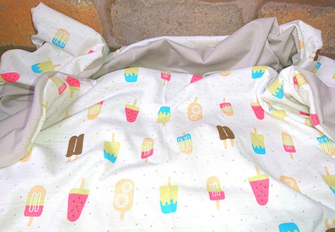 専用⭐みかん❤モチさらニット×冷感ニット⭐特大ブランケット❤アイスキャンディ