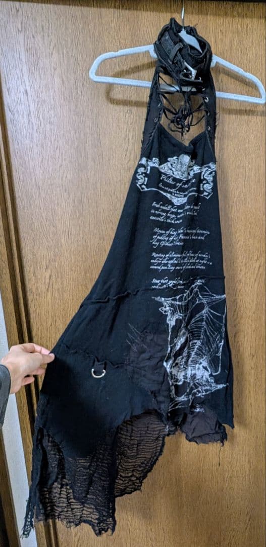 h.NAOTO Dark Red Rum キャミワンピース