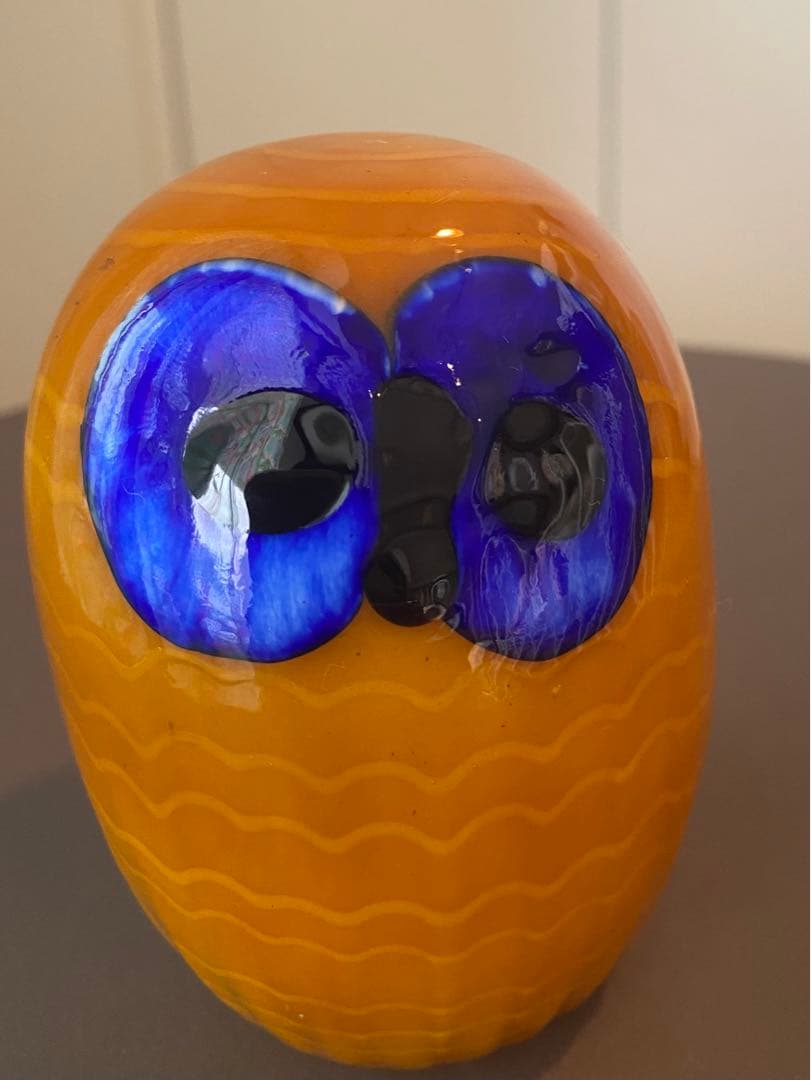 置物 Ittala Northern owl yellow