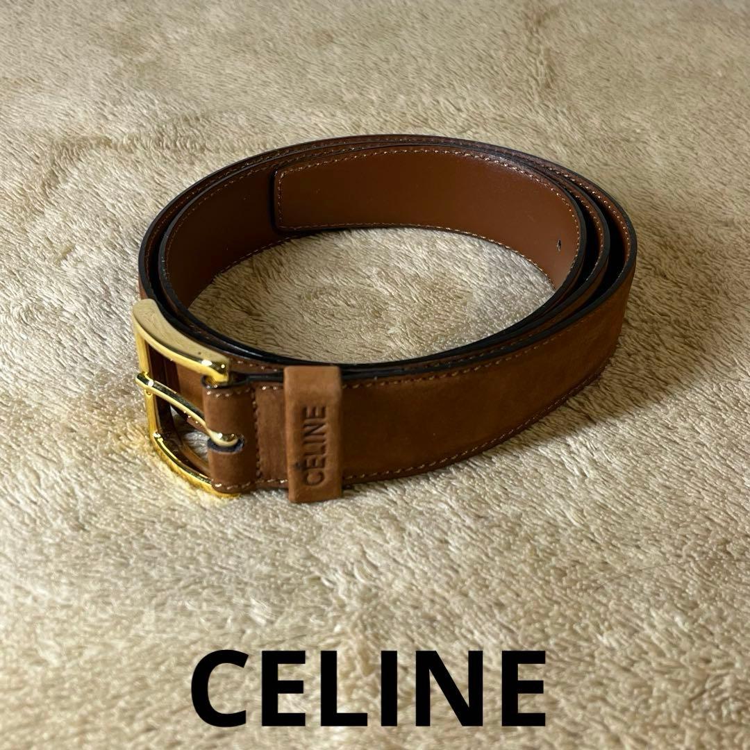 セリーヌ CELINE ブラウン M16 1 スエード ベルト