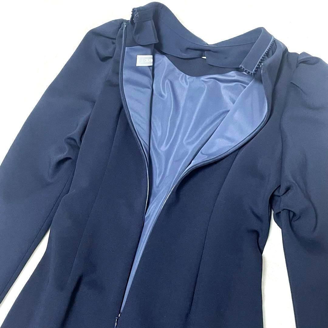 【新品ダグ付】　セルフォード　近年モデル　コクーンパンチドレス ネイビー 38