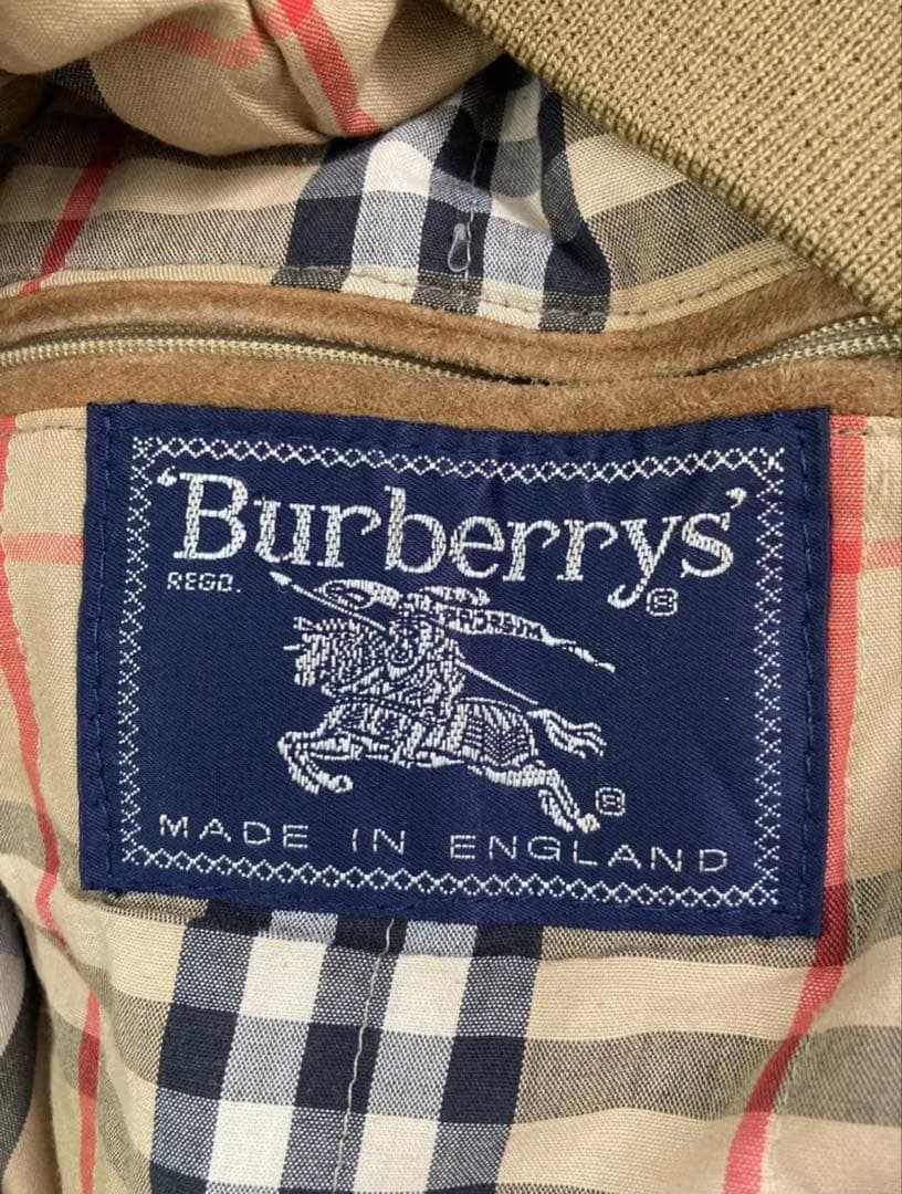 【激レア】OLD Burberrys レザーブルゾン スウェード ノバチェック