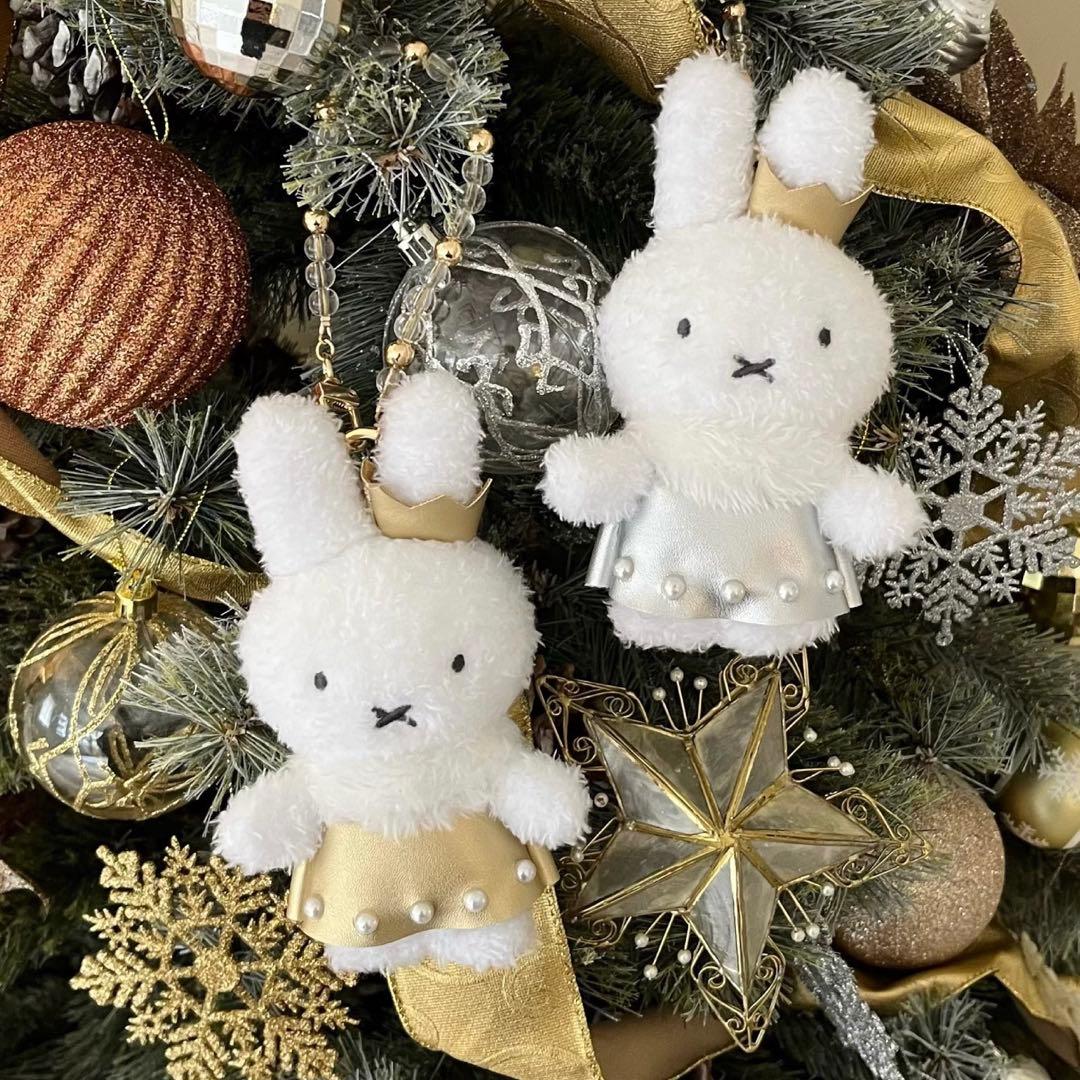 【渋谷限定】金銀２つセットmiffy バッグチャームMIIAコラボ ミッフィー