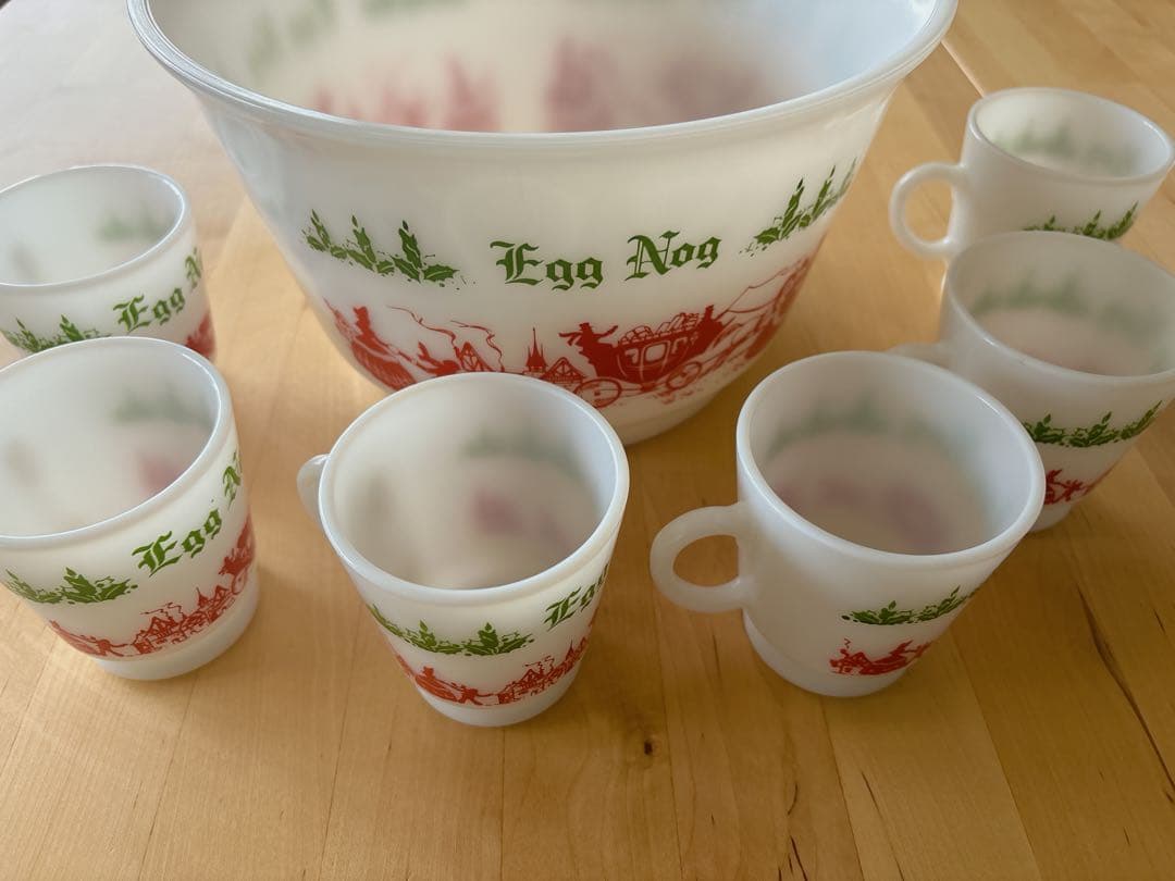 美品⭐︎ヘーゼルアトラス⭐︎エッグノッグボウル&カップ