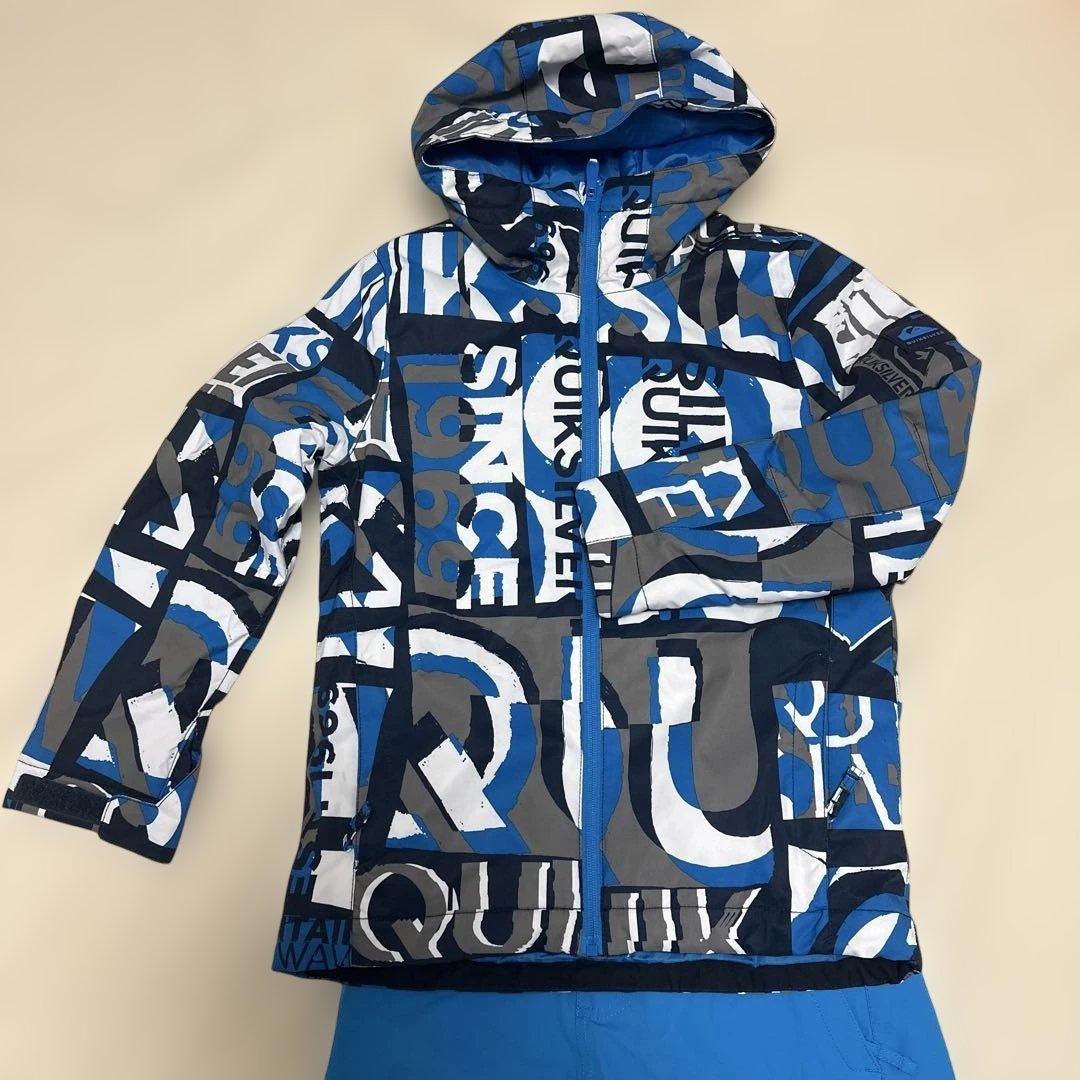 Quiksilver スノーウェア 140 青上下