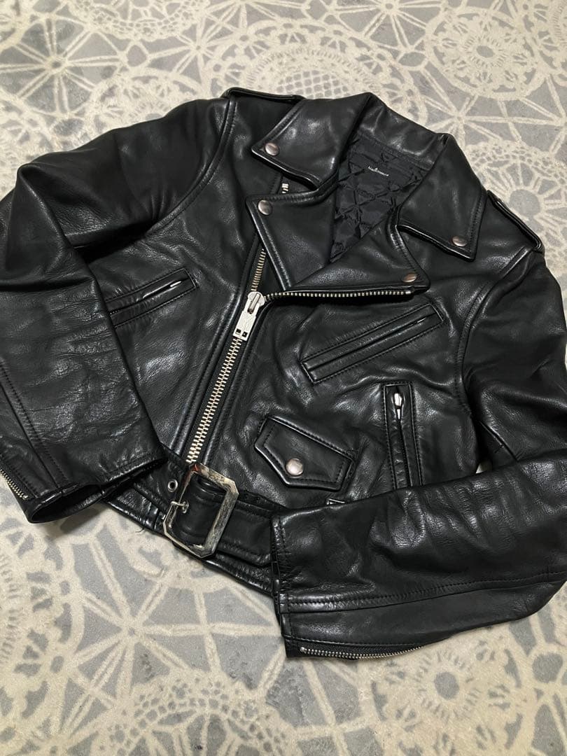 blackmeans ブラックミーンズ　ショート丈　ライダース　Sサイズ