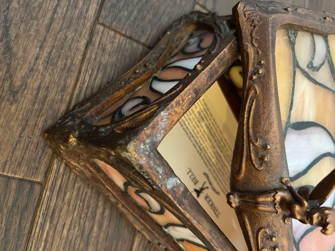 ティンカーベル ステンドグラス小物入れ★50周年 アンティーク レア希少品