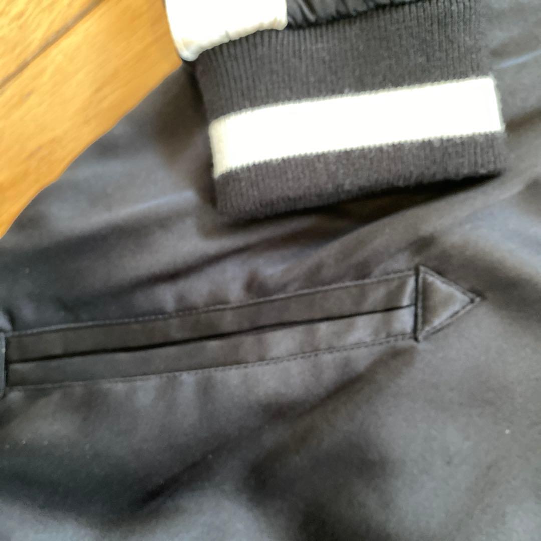 603 MIDWEST ブラック スカジャン L シルク　サテン