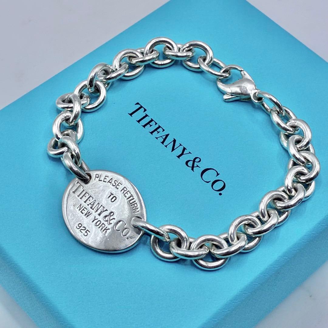ティファニー　リターントゥ　オーバルタグ　ブレスレット　腕周り16.5cm