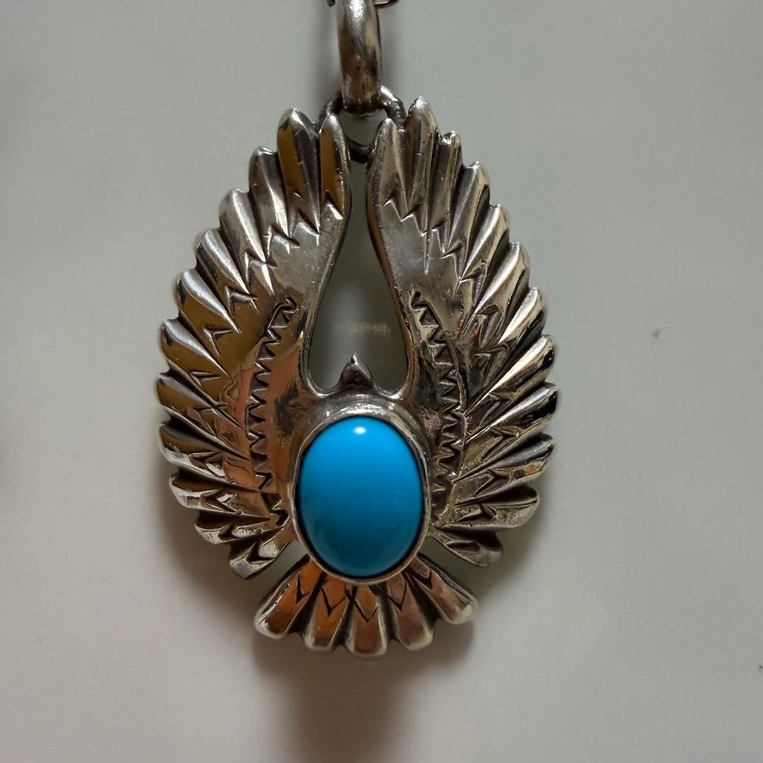 ビンゴブラザーズ イーグル ネックレス トップ シルバー ペンダント ターコイズ