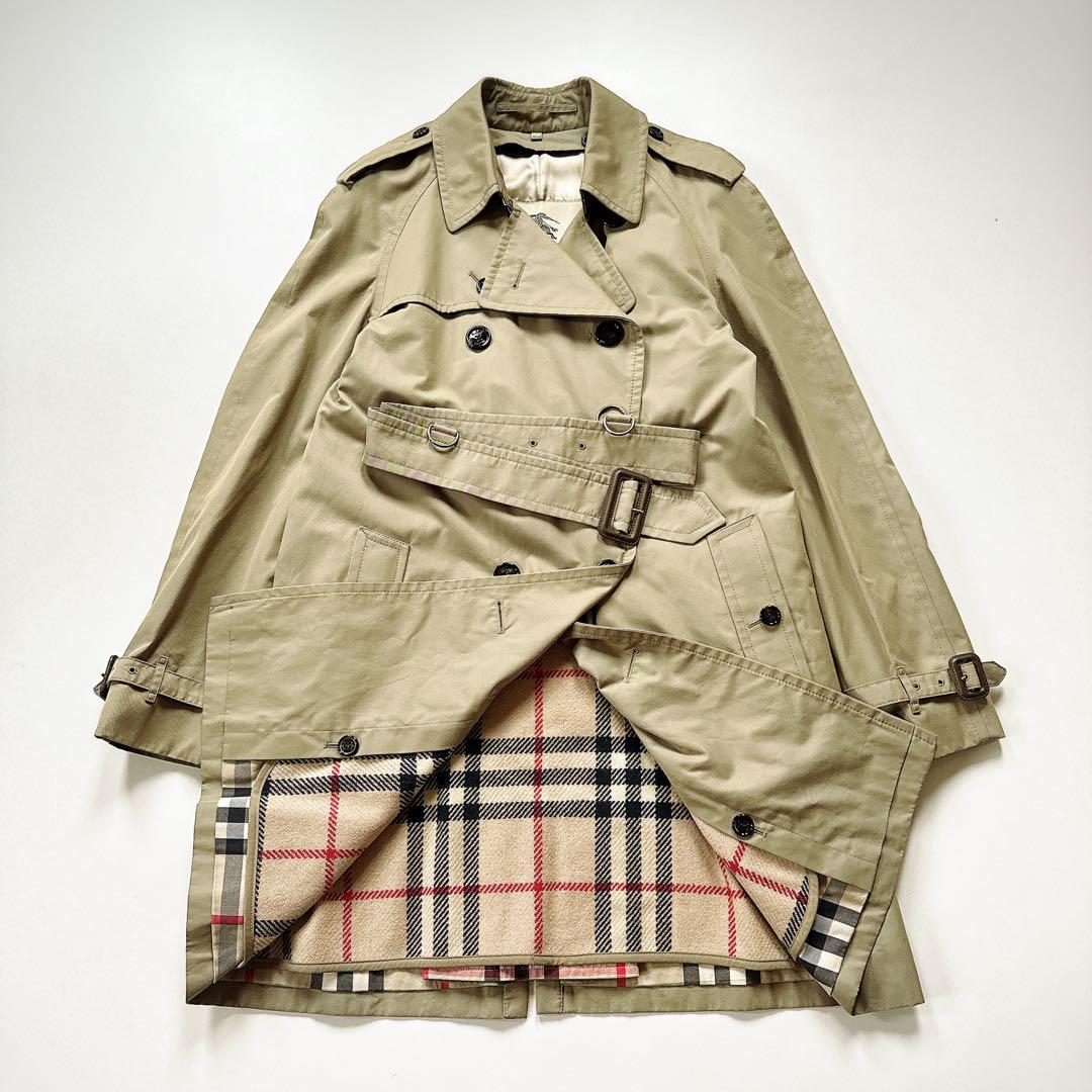 美品 バーバリーロンドン トレンチコート ロング丈 ライナー ベルト付き