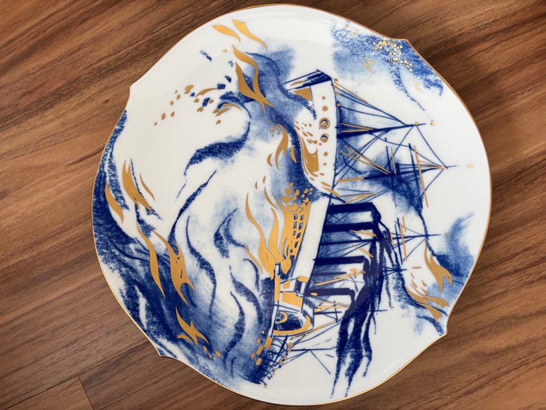 【美品】マイセン　イヤープレート　2003年　グレートイースタン号