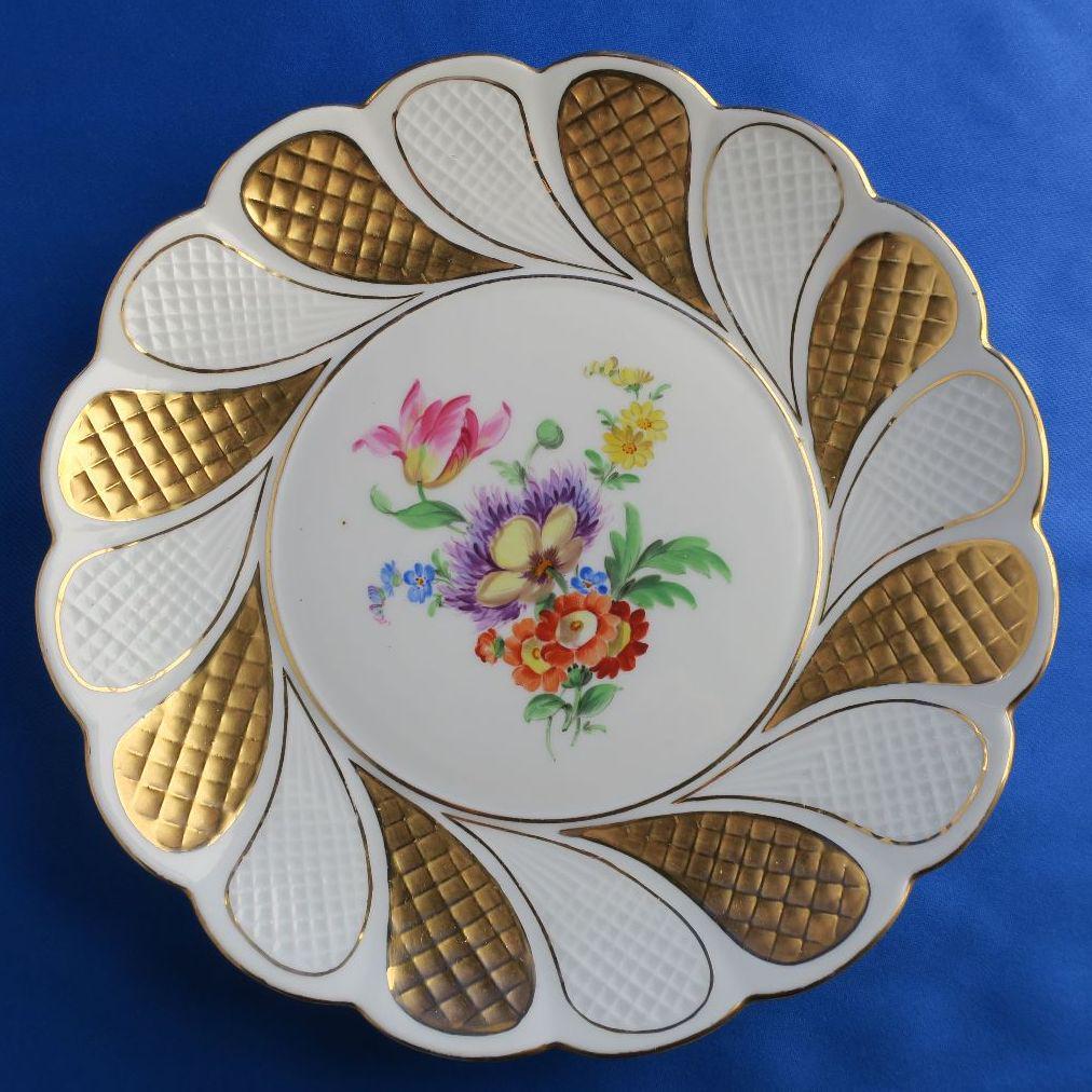 【まとめ買い割引あり】マイセンの花柄プレート（28cm）