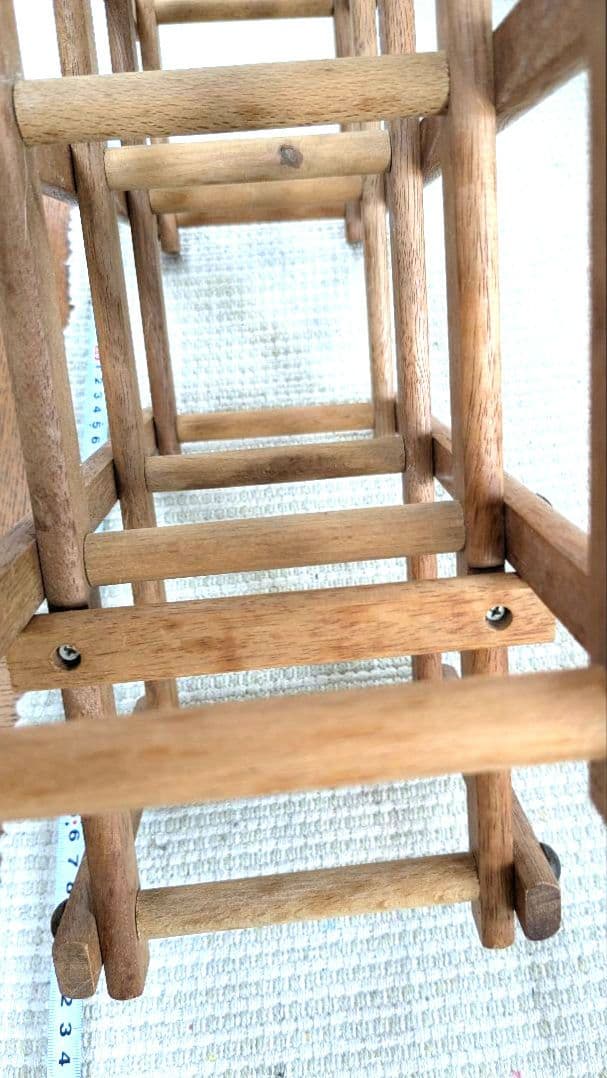 木製格子ラック 伸ばした時約60cm　ワインケース　瓶ケース