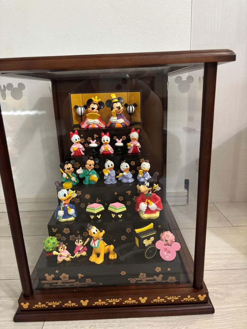 ディズニー　雛人形　雛祭り　ひな人形　専用ケース付き　ベルメゾン　5段