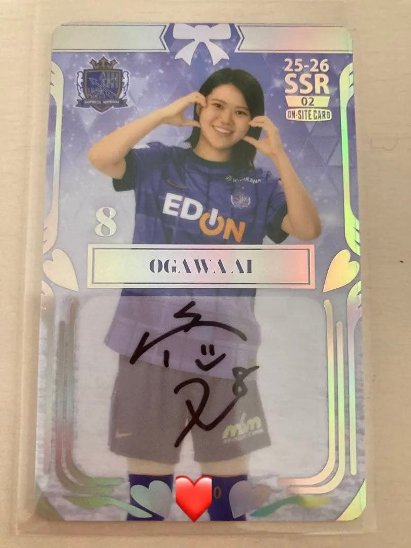 サンフレッチェ広島レジーナ　小川愛　オンサイトSSRカード