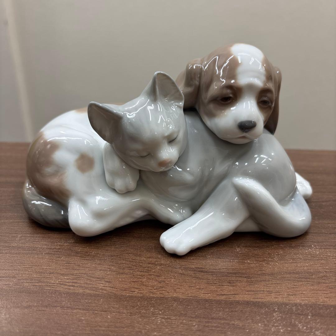 リヤドロ LLADROフィギュリン 6599 いつも一緒 犬 猫 動物